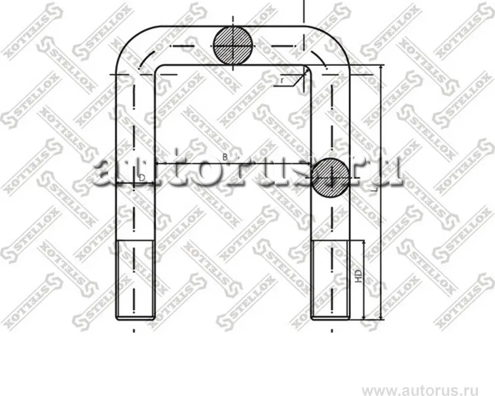 Стремянка рессоры Stellox. Артикул 84-64341-SX