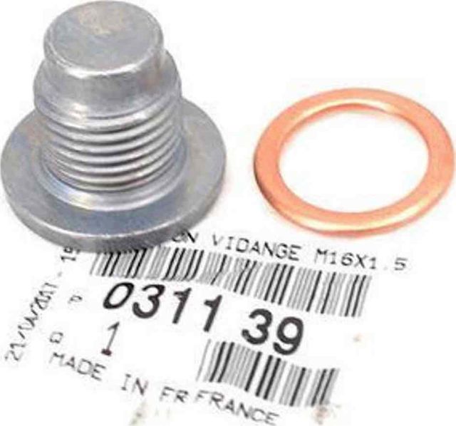 Сливная пробка масляного поддона двигателя PSA. Артикул 031139