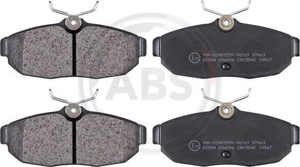 Тормозные колодки ABS задние для Ford Mustang V 2004-2014. Артикул 37663
