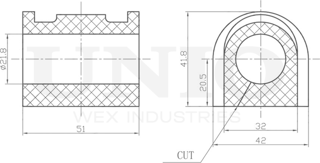 Втулка стабилизатора (Unio). Артикул RMP-10091