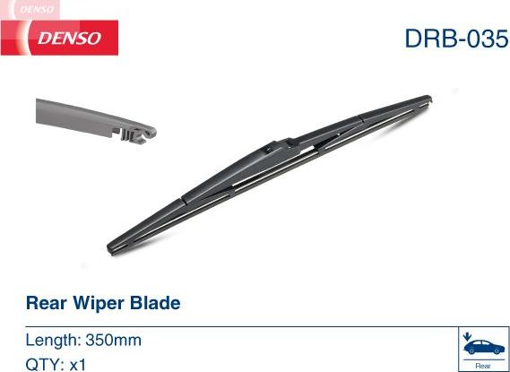 Щетка стеклоочистителя (дворник) Denso. Артикул DRB-035