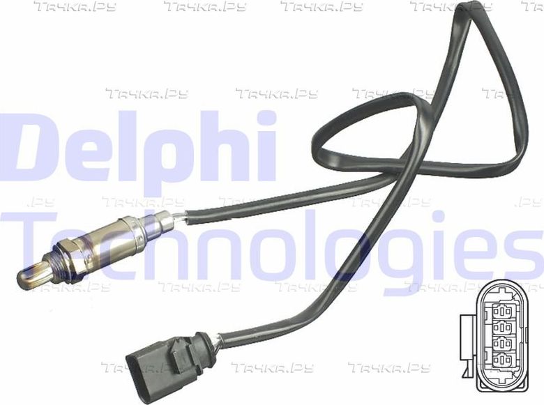 Лямбда-зонд (кислородный датчик) Delphi для Audi A6 allroad II (C6) 2006-2011. Артикул ES11117-12B1