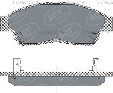 Тормозные колодки SCT-Germany. Артикул SP 134 PR