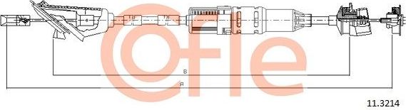 Трос сцепления Cofle для Peugeot 106 I 1996-2004. Артикул 92.11.3214