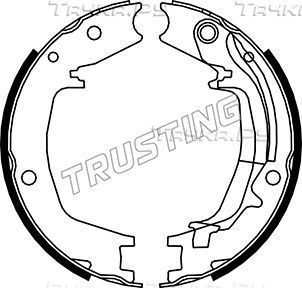 Тормозные колодки (стояночная тормозная система) Trusting задние для Kia Sportage II 2004-2010. Артикул 046.215Y