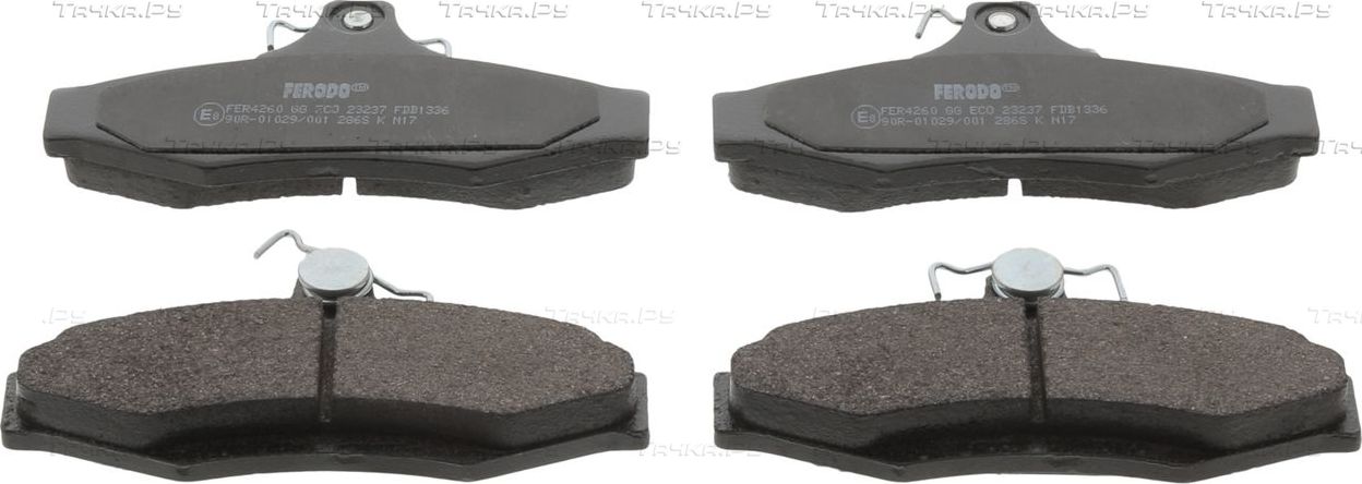 Тормозные колодки Ferodo Premier Eco Friction задние для Chevrolet Zafira 2001-2012. Артикул FDB1336