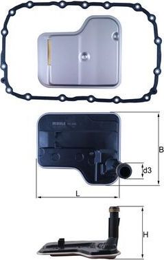 Фильтр АКПП Mahle. Артикул HX 240D