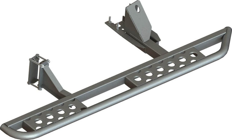 Силовые пороги STC для Toyota Land Cruiser 100 1998-2007 раздельные ступени. Артикул STC-TLC100-S-C2