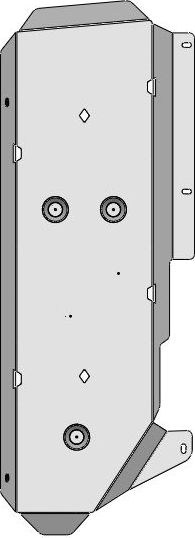 Защита алюминиевая АВС-Дизайн для бака Jeep Grand Wagoneer 2021-2026. Артикул 04.52ABC