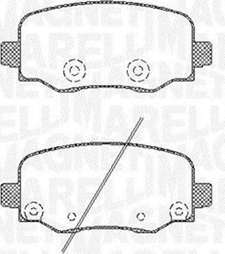 Тормозные колодки Magneti Marelli. Артикул 363916060794