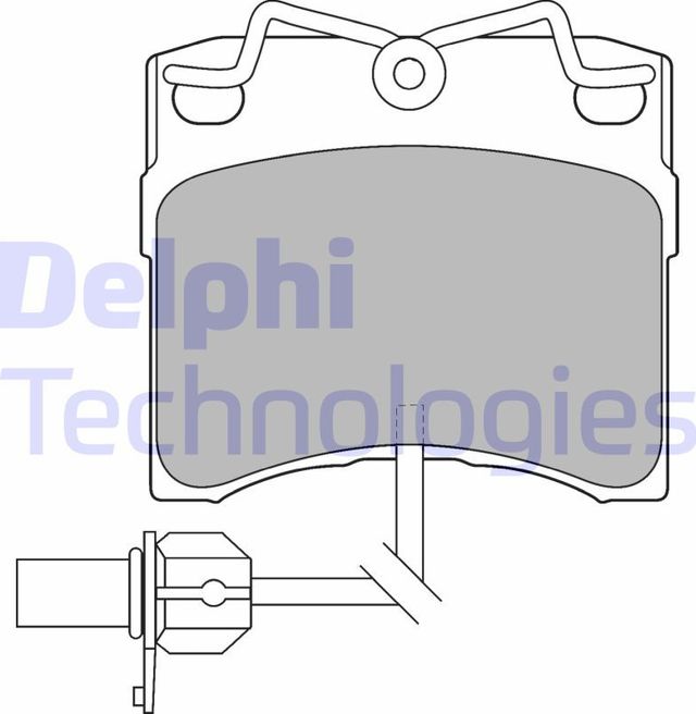 Тормозные колодки Delphi (Low-Metallic). Артикул LP1535