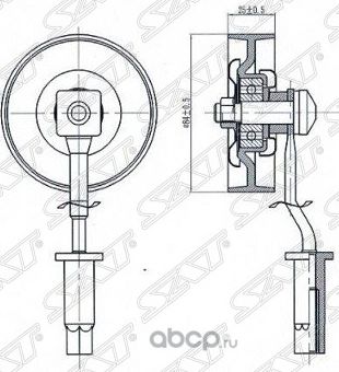 РОЛИК НАТЯЖНОЙ NISSAN MAXIMAA323 2.0-3.0 94-02 (SAT). Артикул ST1192531U00