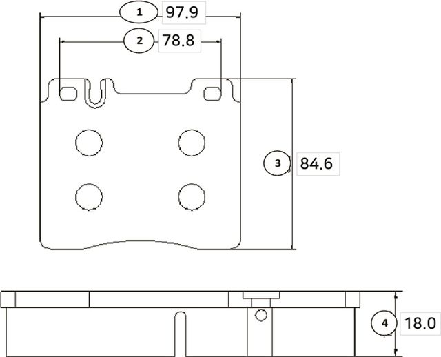 Тормозные колодки CTR передние для Mercedes-Benz S-Класс III (W140) 1991-1999. Артикул GK0029