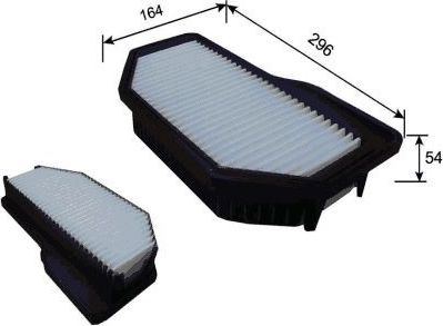 Воздушный фильтр JS Asakashi для Hyundai Genesis I 2011-2014. Артикул A0558