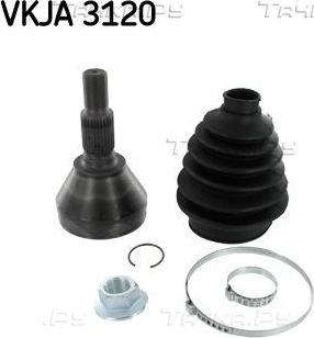 Шрус наружный (граната) SKF передний для Opel Astra H 2004-2010. Артикул VKJA 3120