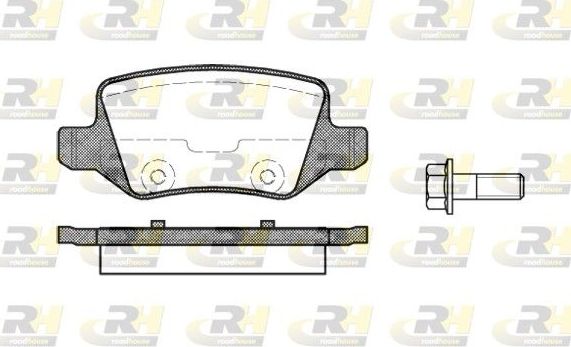 Тормозные колодки RoadHouse. Артикул 2818.00