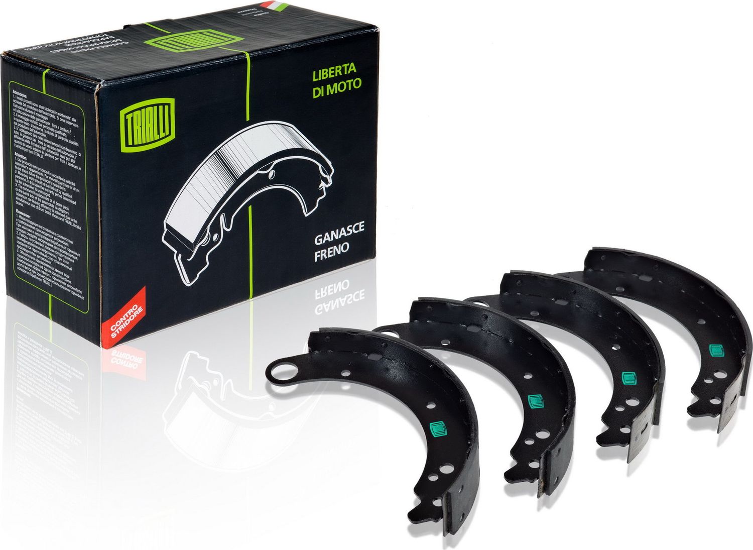 Тормозные колодки Trialli задние для УАЗ Буханка (452) 1966-2011. Артикул GF 233