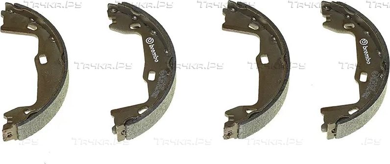 Тормозные колодки (стояночная тормозная система) Brembo задние для Opel Astra G 2000-2005. Артикул S 59 521