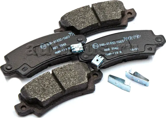 Колодки тормозные дисковые задние Toyota Corolla 2002-2006 (Allied Nippon). Артикул ADB3942