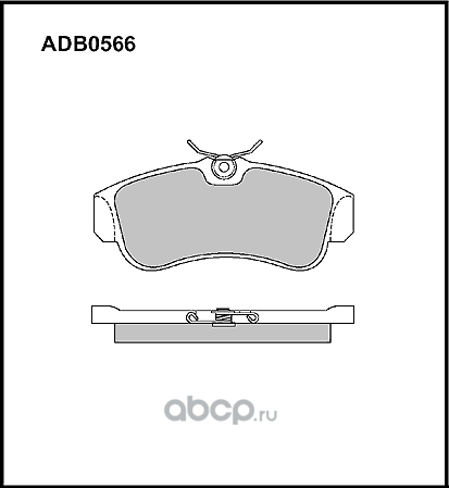 Колодки тормозные дисковые | перед | (Allied Nippon). Артикул ADB0566