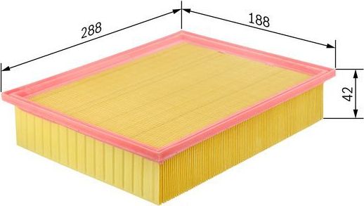 Воздушный фильтр Bosch для SEAT Cordoba II 2002-2009. Артикул 1 457 433 059
