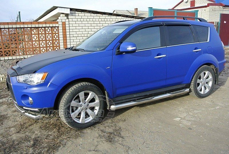 Дефлекторы Cobra Tuning для окон Mitsubishi Outlander XL 2007-2012. Артикул M41007