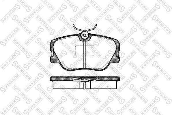 Тормозные колодки Stellox. Артикул 200 000B-SX