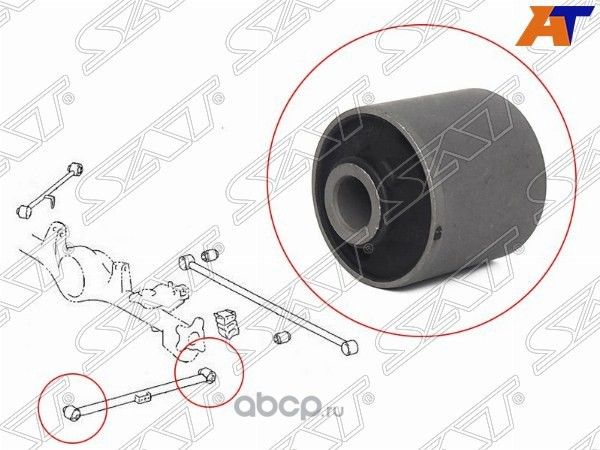 САЙЛЕНТБЛОК ЗАДНЕЙ НИЖНЕЙ ПРОДОЛЬНОЙ ТЯГИ TOYOTA L (SAT). Артикул ST4872535020