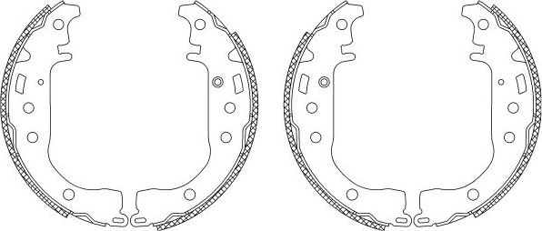 Тормозные колодки Mintex (Серый чугун). Артикул MSK228