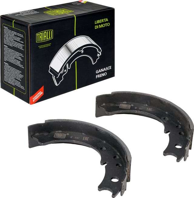 Тормозные колодки (стояночная тормозная система) Trialli задние для Isuzu Elf (N-Series) VI 2006-2026. Артикул GF 4647
