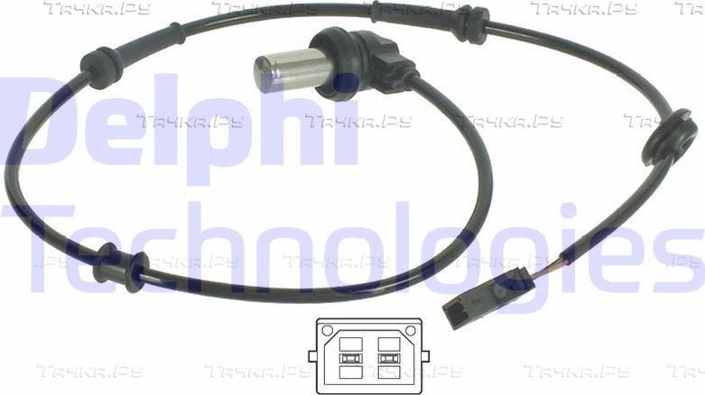 Датчик ABS Delphi передний/задний задний для Audi A4 I (B5) 1994-2001. Артикул SS20038
