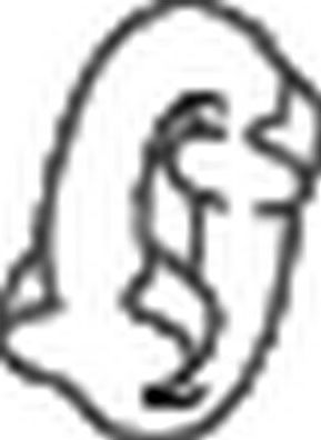 Кронштейн глушителя Bosal (Бельгия). Артикул 255-841