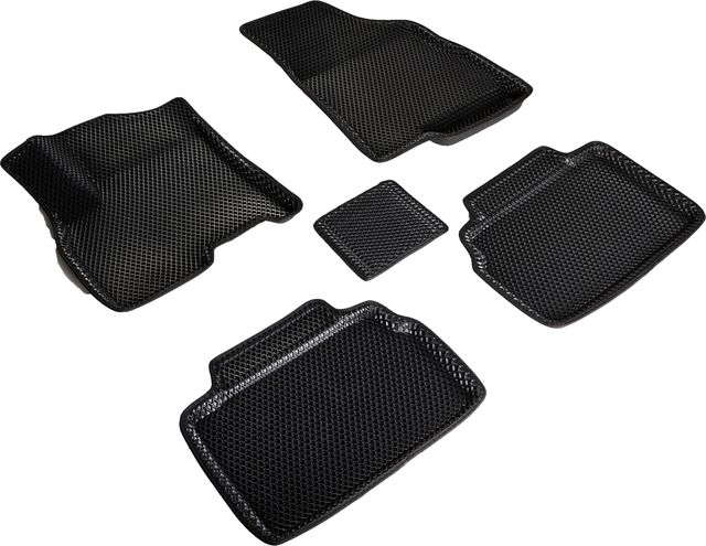 Коврики Seintex 3D EVA ромб для салона Chery Tiggo 8 Pro Max 2022-2026 ЧЕРНЫЕ. Артикул 98467