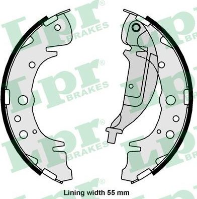 Тормозные колодки LPR. Артикул 01061
