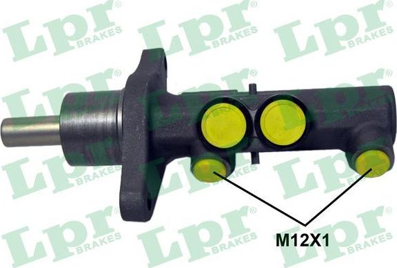 Тормозной цилиндр главный LPR (алюминий) для Volkswagen Jetta V 2005-2010. Артикул 6056