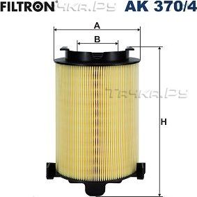 Воздушный фильтр Filtron для SEAT Altea I 2004-2015. Артикул AK 370/4