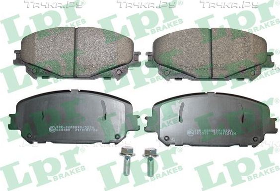 Тормозные колодки LPR передние для Renault Megane IV 2015-2026. Артикул 05P2126
