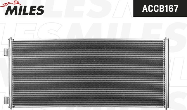 Радиатор кондиционера (конденсатор) Miles (алюминий). Артикул ACCB167