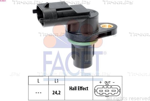 Датчик положения распредвала Facet Made in Italy - OE Equivalent для Volvo XC70 I 2005-2007. Артикул 9.0651