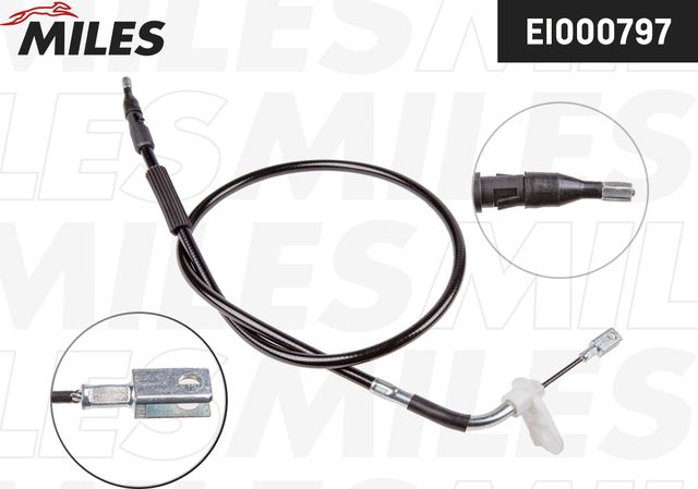 Трос ручника (тросик ручного тормоза) Miles задний правый для Mercedes-Benz B-Класс I (W245) 2005-2011. Артикул EI000797