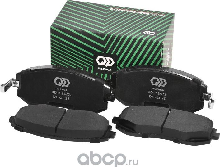 Колодки тормозные дисковые передние (Pilenga). Артикул FDP3472