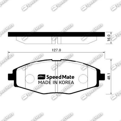 Тормозные колодки SpeedMate. Артикул SM-BPG008