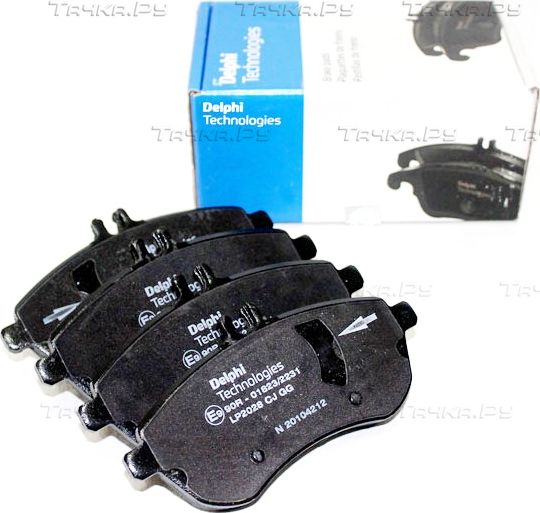 Тормозные колодки Delphi (Low-Metallic) передние для Mercedes-Benz E-Класс IV (W212, S212, C207) 2009-2016. Артикул LP2028