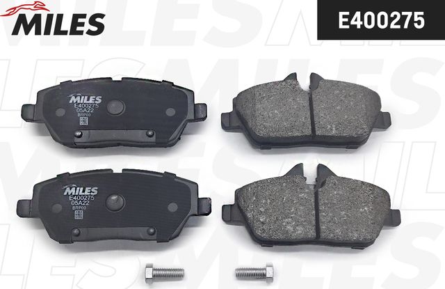 Тормозные колодки Miles (Low-Metallic) передние для MINI Cabrio II (R57) 2008-2015. Артикул E400275