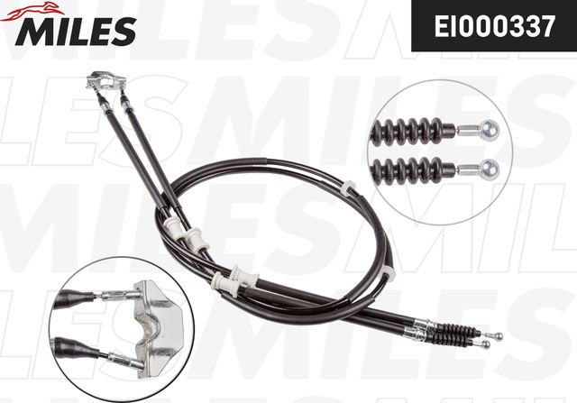 Трос ручника (тросик ручного тормоза) Miles задний правый/левый для Opel Zafira A 2003-2005. Артикул EI000337