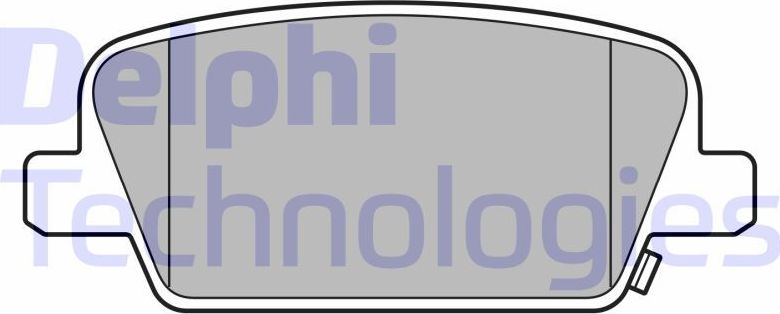 Тормозные колодки Delphi (Low-Metallic). Артикул LP3554