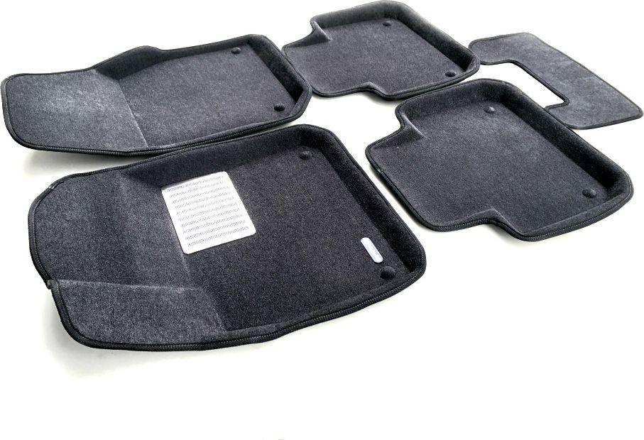 Коврики текстильные Euromat 3D Lux для салона Porsche Cayenne III (в т.ч. купе) 2018-2026 Темно-серые. Артикул EM3D-004106G