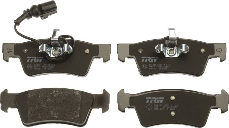 Тормозные колодки TRW COTEC. Артикул GDB1671