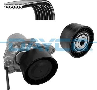 Приводной ремень поликлиновой с роликами (комплект) Dayco для Renault Espace V 2015-2026. Артикул KPV552