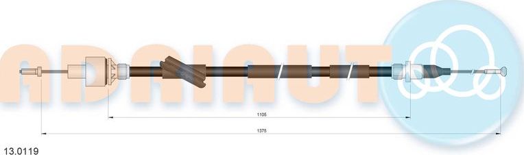 Трос сцепления Adriauto. Артикул 13.0119